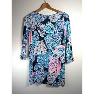 Lilly Pulitzer Sophie Dress GIRLS Size XL 12-14 High Tide Resort UPF 50 Vacation